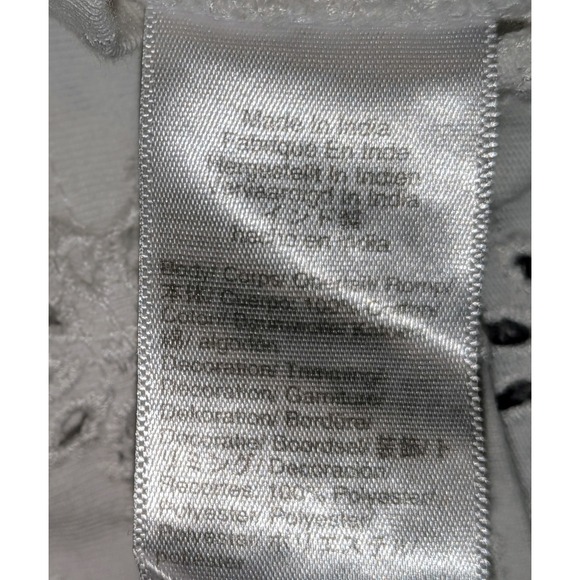 Madewell XS Eyelet Embroidered Boxy Crop Top Short Sleeve White Casual NWT $58 - Picture 11 of 11